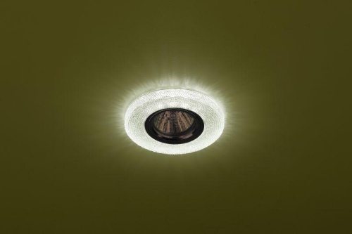 Светильник DK LD1 GR декор со светодиод. подсветкой GU5.3 220В 50Вт зел. | Код. Б0018777 | ЭРА